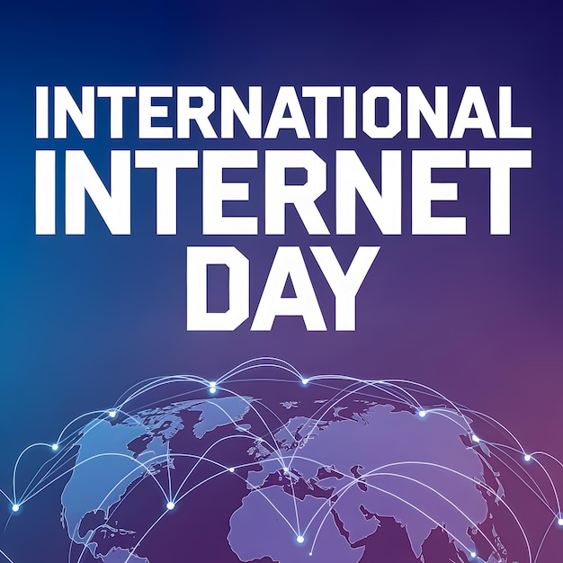 HAPPY INTERNET DAY BANNER POSTER DESIGN