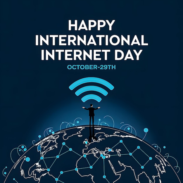 HAPPY INTERNET DAY BANNER POSTER DESIGN