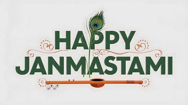 Photo happy janmashtami illustration art