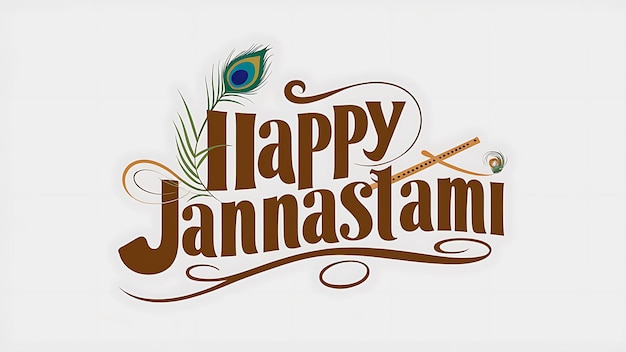 Happy Janmashtami Illustration Art