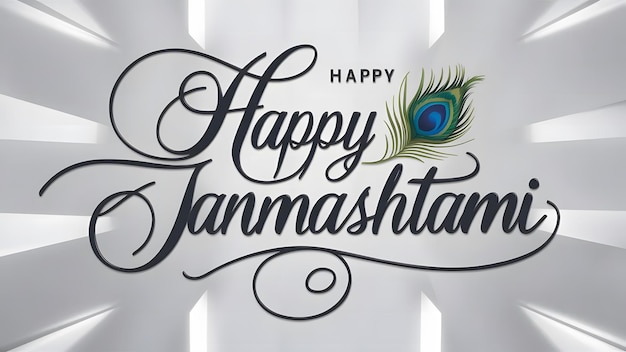 happy janmashtami indian festival banner design for social media