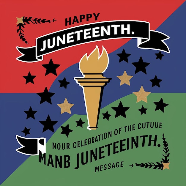 Photo happy juneteenth day