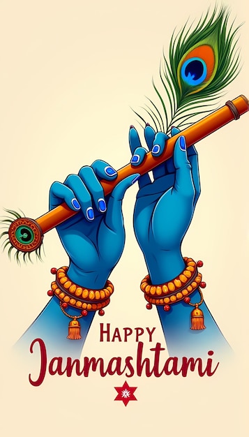 Photo happy krishna janmashtami