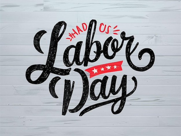 Photo happy labor day background concept with usa flag