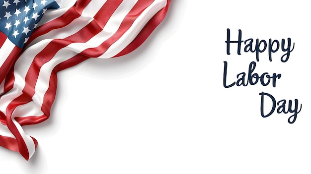 Photo happy labor day celebration banner united states federal holiday