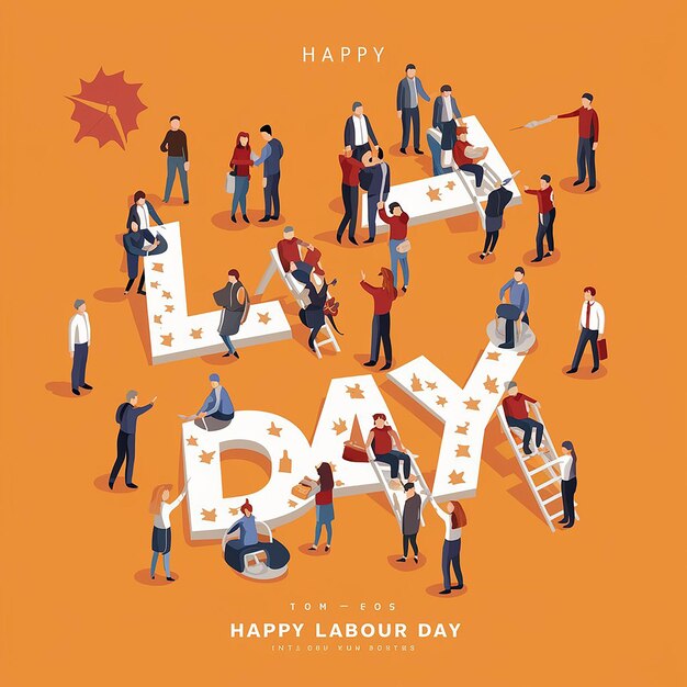 Photo happy labor day or international workers day may 1st international labor day labor day poster