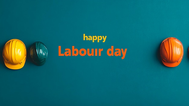 Photo happy labour day illustration