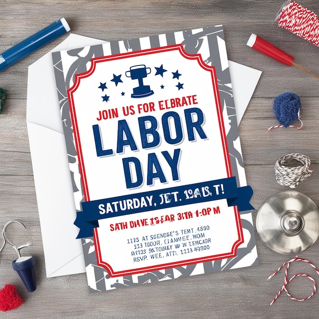 Photo happy labour day or international workers day vector illustration labor day and may day celebration design