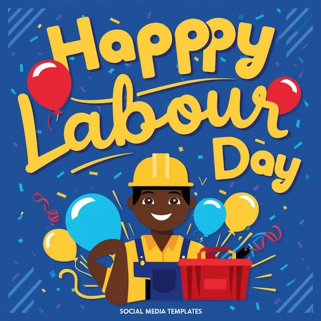 Happy Labour Day templete design