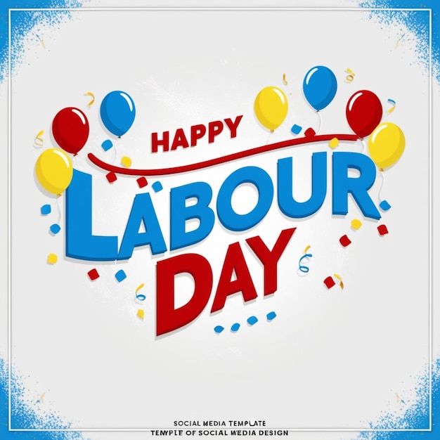 Happy Labour Day templete design