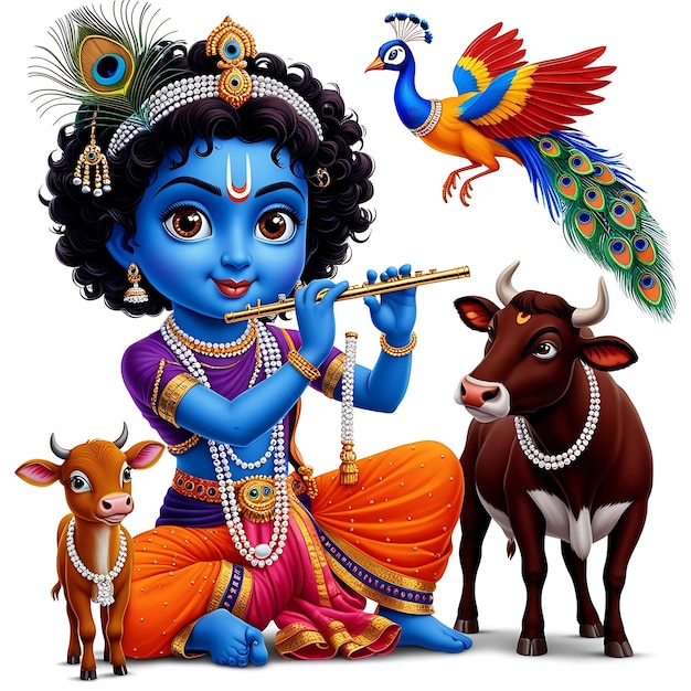 Happy lord krishna janmashtami celebration