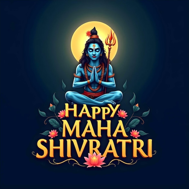 Photo happy maha shivratri celebrating lord shivas divine blessings