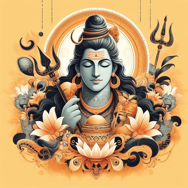 happy maha shivratri religious festival