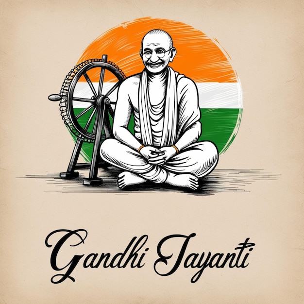 Photo happy mahatma gandhi jayanti social media poster