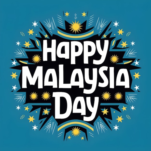 Happy Malaysia Day Banner Poster Greeting Card