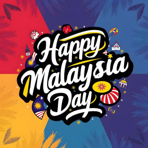 Happy Malaysia Day Banner Poster Greeting Card