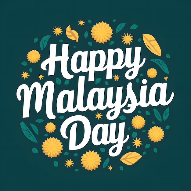 Happy Malaysia Day Banner Poster Greeting Card