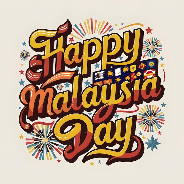 Happy Malaysia Day Banner Poster Greeting Card