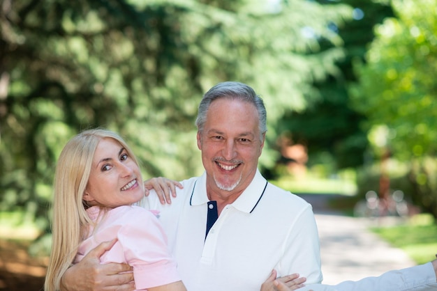 Happy mature couple portrait