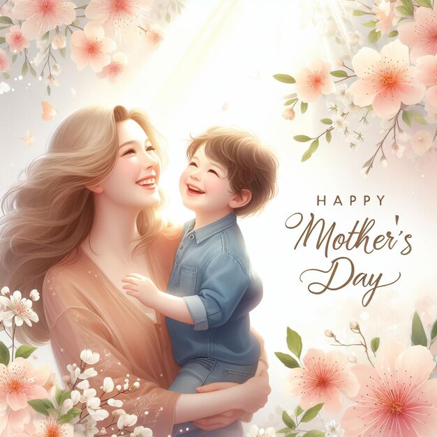 Happy Mothers Day image and Mothers Day written on the poster