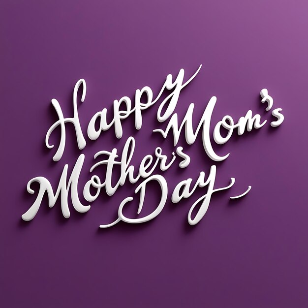 Happy Mothers Day lettering background