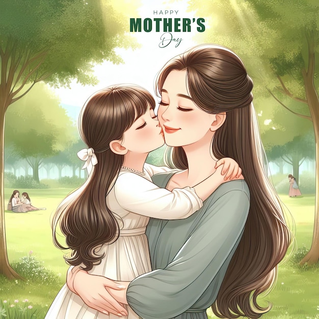 Happy Mothers Day poster post banner Mothers Day Vector Illustration design