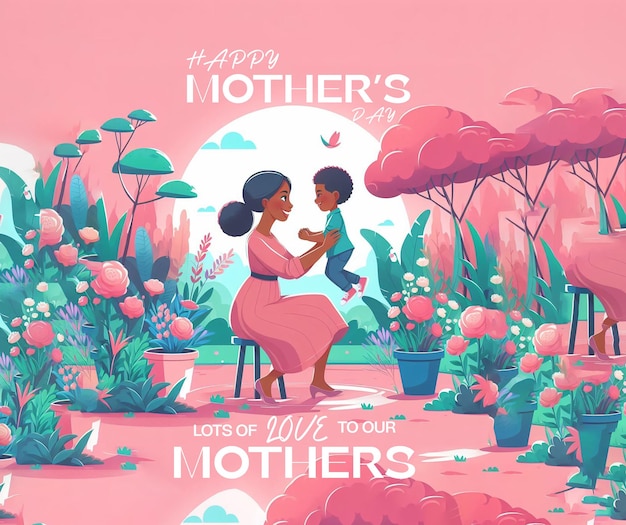 Happy mothers day poster