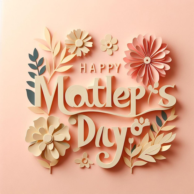 Happy Mothers Day typography design for Mothers Day