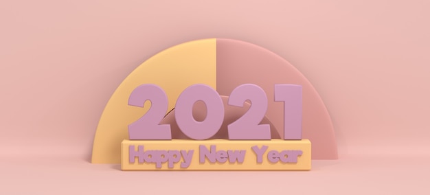 Happy new year 2021 abstract background 