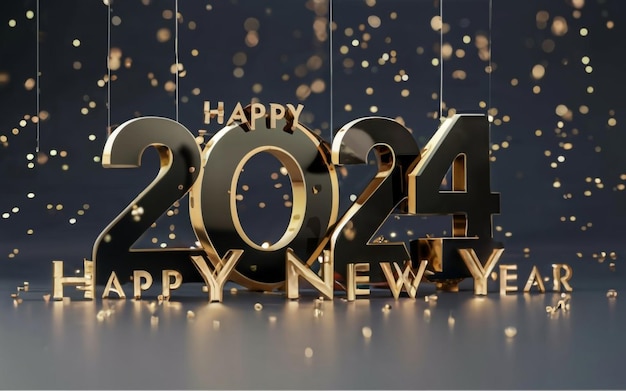 Happy New Year 2024 Ai generative