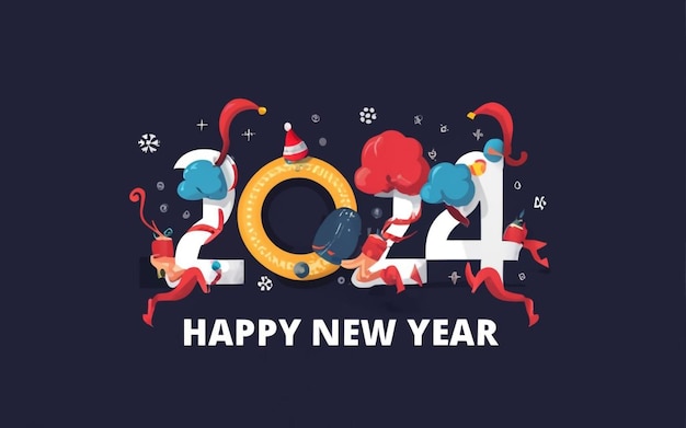 Happy New Year 2024 Ai Generative