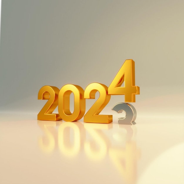 Happy new year 2024 text effect