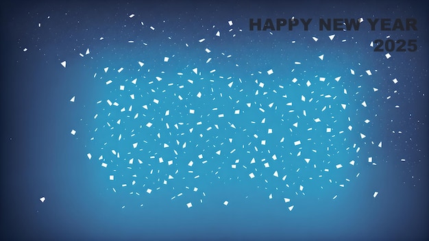 Photo happy new year 2025 abstract foggy confetti background wallpaper