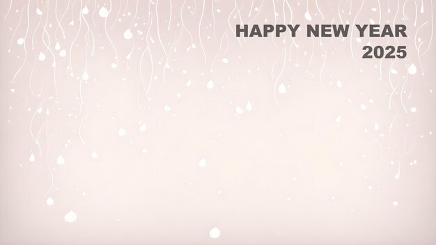 Photo happy new year 2025 dreamy confetti drops background wallpaper