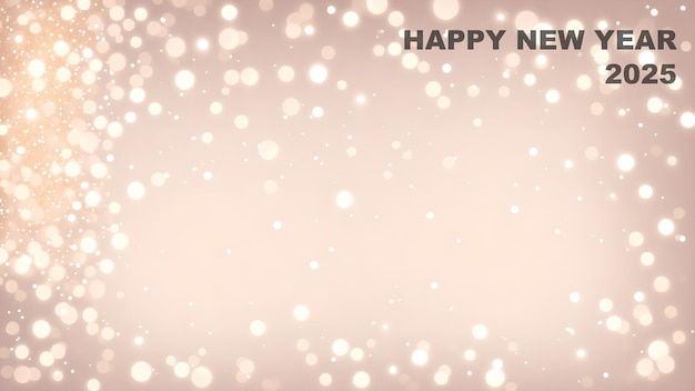 happy new year 2025 Glimmering Blurred Confetti background wallpaper