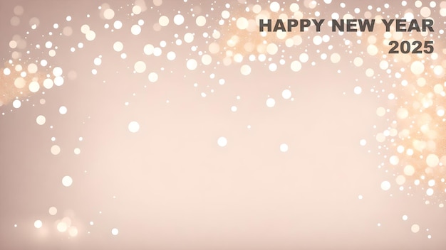 happy new year 2025 Glimmering Blurred Confetti background wallpaper