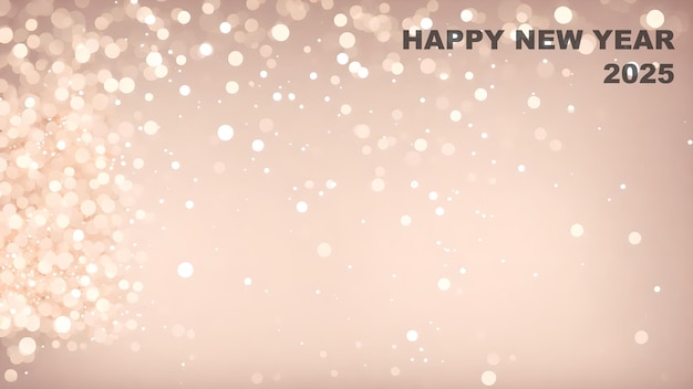 happy new year 2025 Glimmering Blurred Confetti background wallpaper