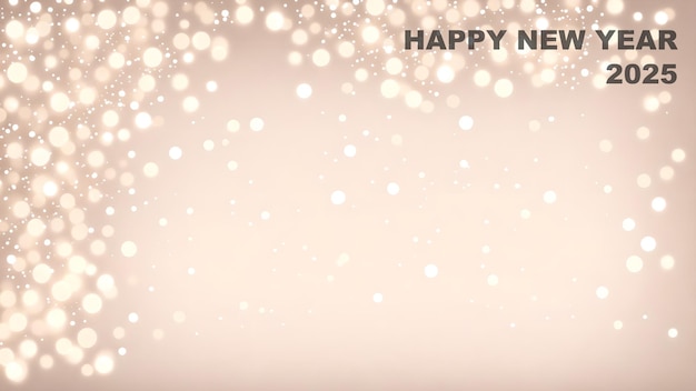 happy new year 2025 Glimmering Blurred Confetti background wallpaper