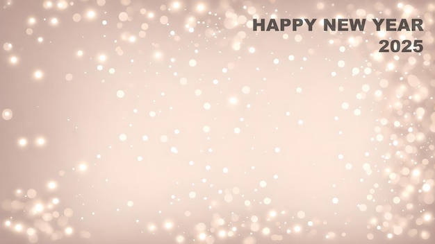 happy new year 2025 Glimmering Blurred Confetti background wallpaper