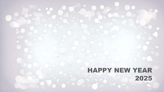 happy new year 2025 Translucent Blurred Confetti background wallpaper