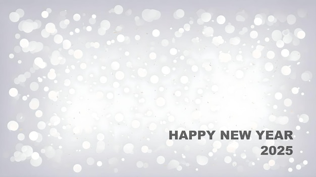 happy new year 2025 Translucent Blurred Confetti background wallpaper