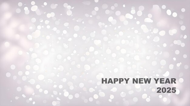 happy new year 2025 Translucent Blurred Confetti background wallpaper