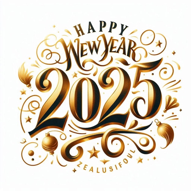 Happy New Year invitation 2025