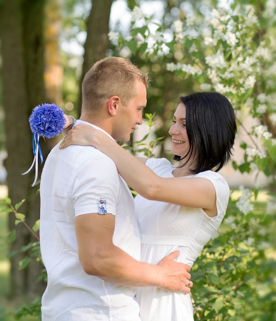 happy newlywed couple. bride and groom