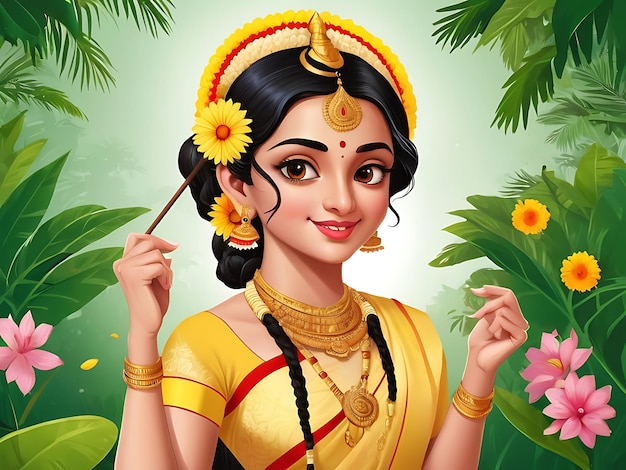 Happy Onam Celebration Digital Art