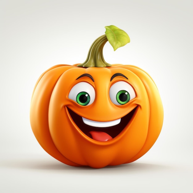 Happy Pumpkin Cartoon Mascot