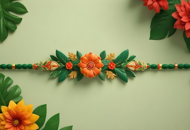 happy raksha bandhan e3 rendered rakhi design ai generated