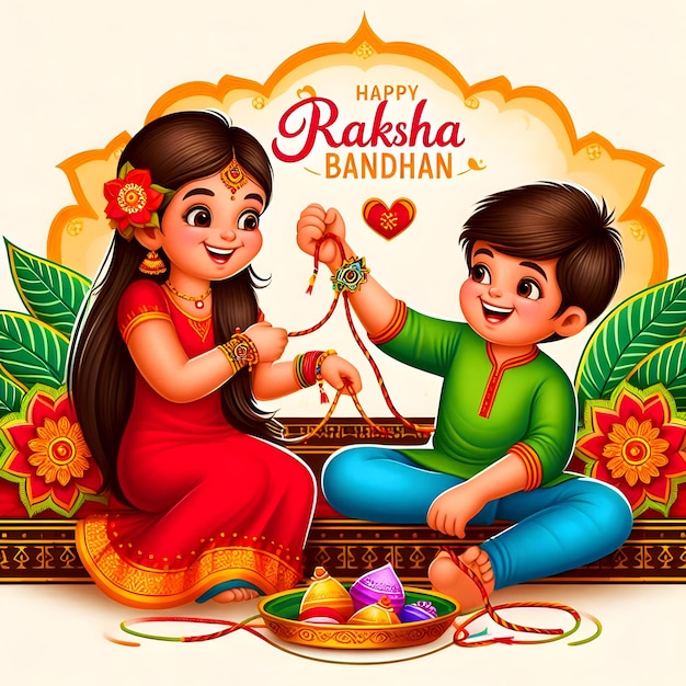 Photo happy raksha bandhan template design banner festival background festival celebration greeting card