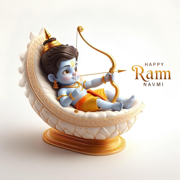 Happy Ram Navami Wishes Poster Banner template