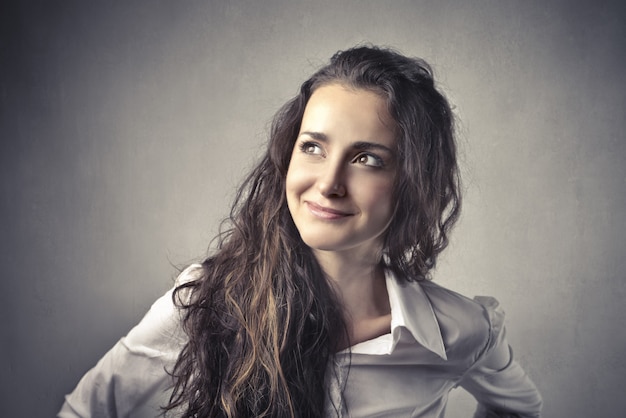 Happy smiling young woman